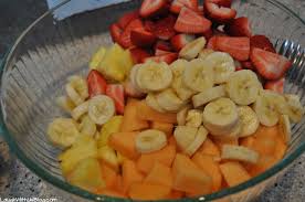 creamy mexican fruit salad laugh with