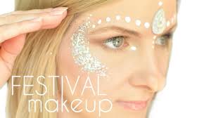 easy festival glitter makeup face paint