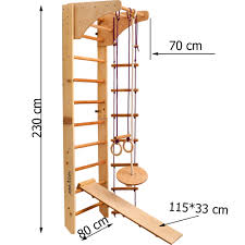 Die größe der sprungkästen ist für kinder konstruiert und ihren bedürfnissen angepasst. Rinagym Kletterwand Fur Kinder Indoor Klettergerust Aus Holz Wand Rinagym Gmbh