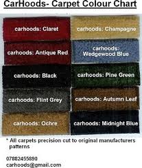 Austin Morris Mini Wolseley Hornet Riley Elf Cooper Carpet Set Choice Colours Ebay
