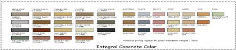 Concrete Color Selections