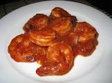 camarones en salsa   shrimp in sauce