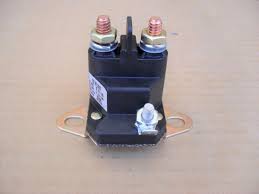 The solenoid is a small black box directly connected to the battery by a red wire. Starter Solenoid For Toro 300 Series 111674 Lawn Mower
