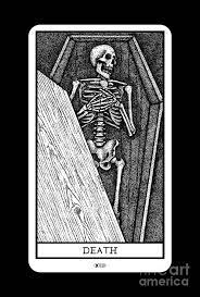 It generally means an inner transformation that will forcefully end old relationships. Death Tarot Card 13 Digital Art By Garyck Arntzen