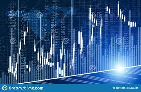 Financial And Technology Concept With Graphs And Charts On