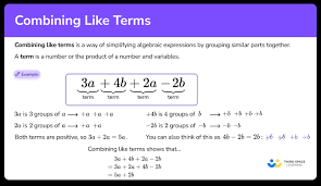 Combining Like Terms Math Steps