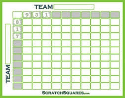 Scratch Off Football Square Grid 100 Square Scratch Card Football