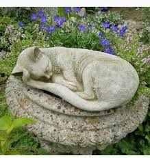 Kitten Cat Statue Reconstituted Stone