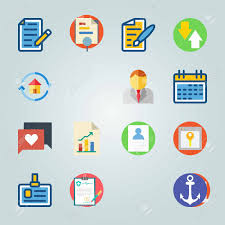 Icon Set About Digital Marketing With Browser And Key Bar Chart