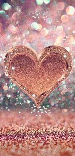 rose gold heart hd phone wallpaper pxfuel