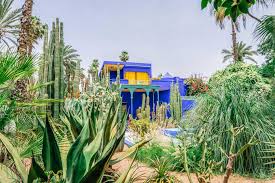 the garden of majorelle in marrakesh is