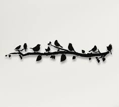 Branch Metal Birds Wall Art Birds