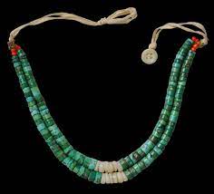 navajo man s hand rolled turquoise bead