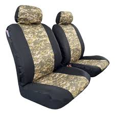 Army Camouflage Canvas Seat Covers
