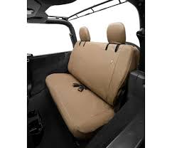 Bestop Tan Rear Bench Seat Covers Jeep