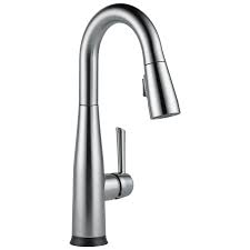 delta 9913t ar dst essa single handle pull down bar prep faucet with touch2o technology arctic stainless
