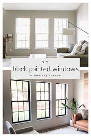 Paint Black Window Frames And Panes