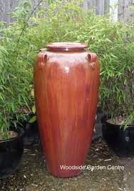 Large Tall Copper Red Glazed Temple Jar