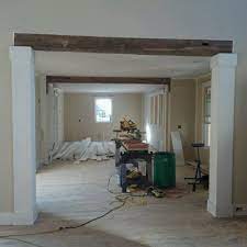 support columns to rustic beams
