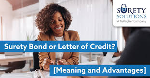 letter of credit or surety bond