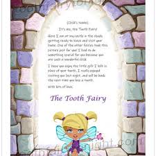 tooth fairy letters edit