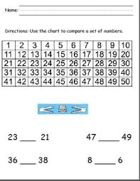 Number 0 50 Chart Worksheets Teaching Resources Tpt