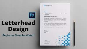 letterhead design in photo tutorial