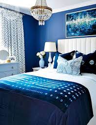 navy dark blue bedroom design ideas