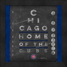 Chicago Cubs Eye Chart Wall Art Frame By Prints Charming