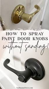 How To Spray Paint Door Knobs Without