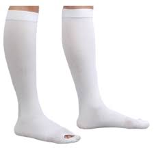 Carolon Anti Embolism Cap Knee High Inspection Toe Stockings