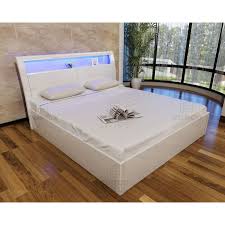 madrid white high gloss storage ottoman bed