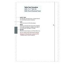 Printable Table Tent Template Card Indesign Opfund Co