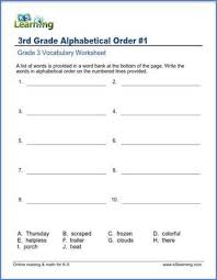 The answer key is automatically generated and is placed on the second page of the file. Write Words In Alphabetical Order K5 Learning