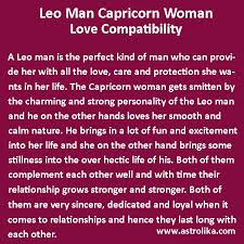 Leo Man Capricorn Woman Love Compatibility At Astrolika Com