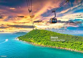 世界最長のケーブルカー乗車の眺めフーコック島ベトナム - フーコック島のストックフォトや画像を多数ご用意 - フーコック島, ベトナム, 日没 - iStock