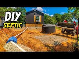 diy septic system for off grid shed to