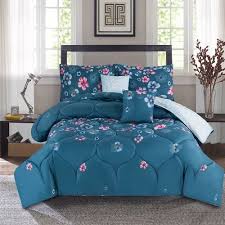 Plush Fl 6 Piece King Comforter Set
