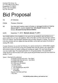 Cover Letter For Construction Bid Proposal Under Fontanacountryinn Com