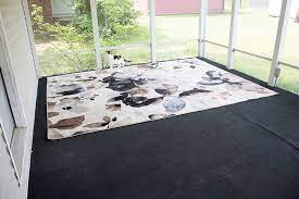 how to paint outdoor carpet with latex