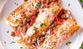 cheese stuffed manicotti skillet