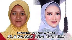 tutorial makeup wisuda ala barbie