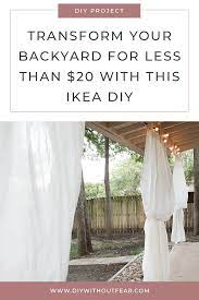 Outdoor Curtains An Inexpensive Ikea