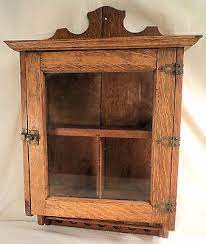 antique medicine cabinet primitive oak