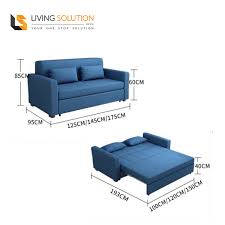 vazzo fabric sofa bed with storage