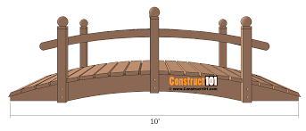 Arched Garden Bridge Plans Landscape