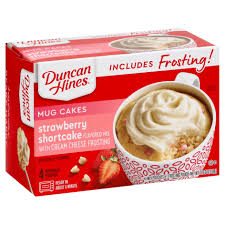 If you've been diagnosed with sweet tooth syndrome, we suggest this strawberry refrigerator. Duncan Hines Mug Cakes Strawberry Shortcake Mix With Frosting Shop Baking Mixes At H E B