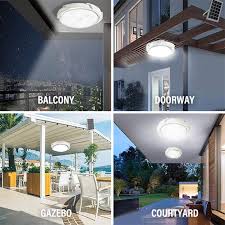 Led Solar Ceiling Light With Motion