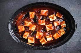 vegan crockpot tofu in barbecue sauce