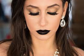 black lips edgy makeup